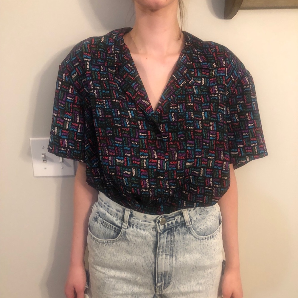 90s vintage button down shirt